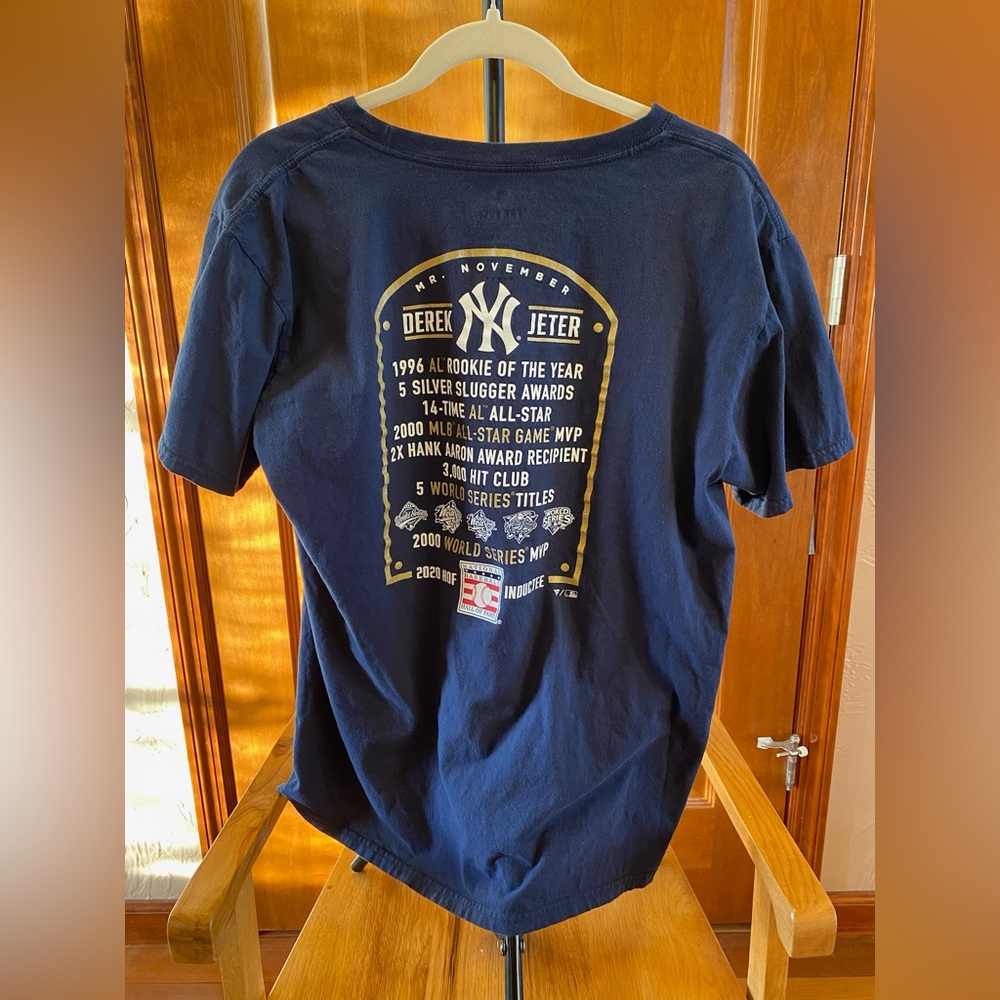 New York Yankees Derek Jeter 2020 MLB Hall of Fame Inductee Fanatics Shirt